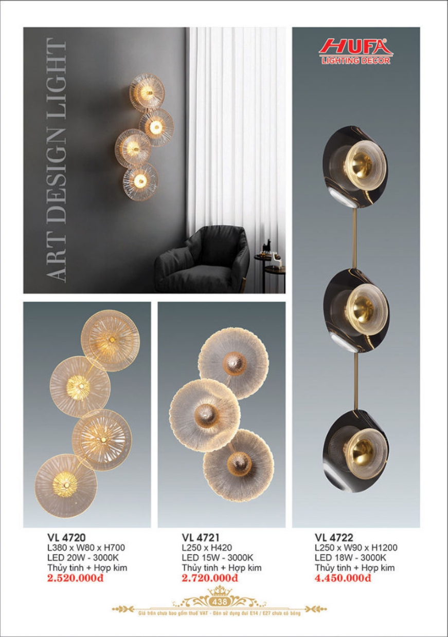 Bảng giá đèn trang trí HUFA